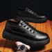 Large Size Non-Slip Breathable Casual Winter Leather Men's Black Sports Waterproof New Business Formal Shoes For Men_vogvips.com