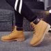 Men's Shoes Men's Martin Boots British Style Plus Velvet Work Shoes High Top Retro Large Size G 3 G2 Women's Short Boots_vogvips.com