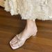 Unique Thin-strap French-style Evening Sandals Women, Suitable For Wearing With Dresses, 2026 Stylish New Summer Chunky_vogvips.com