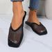 Popular Women's Closed-toe For Summer, Flat-soled, Casual, Roman-style, Non-slip, Hollowed-out, Breathable Slippers_vogvips.com