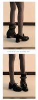 thick Heel Loafers Women's Velvet Warm Small Leather Shoes High Heels Women's_vogvips.com