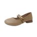 Mary Jane Women's Shoes 2025 Spring Korean Version New Casual Comfortable Trendy Round-toe Low-heel Shallow Soft-soled Women's Shoes_vogvips.com