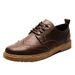 Euro Step New British Style Casual Leather For Men Business Formal Groomsmen Black Wedding Shoes Korean Brogue Pattern_vogvips.com