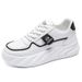Summer Women's New Breathable White For Female Students Korean Version Trendy Versatile Thick Soled Sports And Leisure_vogvips.com