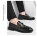Men's Genuine Leather Crocodile Pattern Slip-On Loafers Comfortable Casual Dress Shoes_vogvips.com
