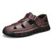 Cross-border Large-size Summer Hollow Men's Sandals For Men, Dad's Non-slip Wear-resistant Outdoor Beach Shoes, Clogs_vogvips.com