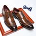 Business Men Genuine Casual Brogue Cowhide British Style Men's Leather Shoes_vogvips.com