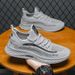 Breathable Knit Men's Casual Sneakers With Anti-Slip Soft Sole Lightweight Mesh Summer Shoes For Walking Comfort Mesh Thin Casual Shoes_vogvips.com