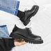 Instagram Summer Youth Small Leather Shoes Breathable British Style Versatile Casual Round Head Thick Sole Heightened_vogvips.com