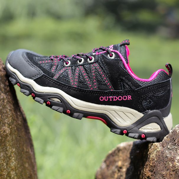 Spring And Summer Sports Shoes, Men's And Women's Mesh Fabric Anti Slip Travel Off-road Shoes, Casual Sports Shoes_vogvips.com