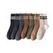 7 Pair Men's Striped Casual Breathable Cotton Socks High Quality Harajuku Retro Style_vogvips.com