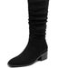 Women's Shoes New Spring And Autumn Women's Boots, Chunky Heel Slouch Boots, Western Cowboy Boots, High Top Slim Riding Boots_vogvips.com