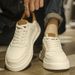 Suit Sneakers British Style Thick Sole White Summer Breathable Thin Non-Slip Men's Trendy Shoes_vogvips.com
