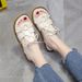 Flat 2023 Summer New Round Roman Style Lace-Up Open Toe Casual Fashion Beach Sandals For Women_vogvips.com
