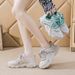 2025 New Spring And Autumn Sports Versatile Casual Mesh Thick-Soled Dad Shoes Women's Fashion Running Sneakers_vogvips.com