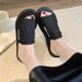 Elegant Minimalist Women's Summer Slides - Comfortable Thick Sole Non-Slip Outdoor Beach Sandals For Daily Wear_vogvips.com