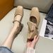French Mary Jane Women's Mid 2025 Spring Autumn New Style Square Toe Small Leather Shoes With A Buckle And Thick Heel,_vogvips.com