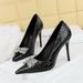 3391-K51 Slimming Banquet Slim Super High Heels, Shallow Mouth Pointed Rhinestone Butterfly Knot Single Shoes_vogvips.com