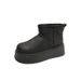 Women's Shoes Winter New Style Thick Soled Snow Boots For Women, Round Toe Fleece Lined Warm Slip On Boots_vogvips.com