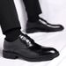 Euro Step Brogue Leather Autumn Cowhide Formal Business British Casual Men's Suit Groom Wedding Shoes_vogvips.com
