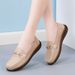 Comfortable Soft Sole Non-slip Mother Shoes Flat Beanie Shoes_vogvips.com