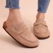 Crestar Women's Cork Clogs Slippers Summer Outdoor Non-sllip Beach Shoes Fashion Men Suede Flat Mules Slippers With Arch Support_vogvips.com