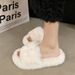Internet Celebrity Hot-Selling Fluffy Slippers For Women, Autumn And Winter New Style, Home And Outdoor Wear, Non-Slip, Height-Increasing, Thick-Soled, Warm Cotton Slippers For Women_vogvips.com