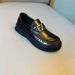 Spring Genuine Leather Round Toe Slip-On Thick Sole Business Casual Loafers Men Versatile Comfortable_vogvips.com