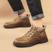 Light Luxury Men's Martin Boots Retro Medium Help Light Luxury Outdoor Non-slip Tooling Boots Leather Boots Men's Shoes_vogvips.com