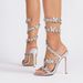 Women's Shoes New Gold And Silver 11cm Stiletto Round Head Satin Flower Fantasy Rhinestone High Heel Sandals Summer Heels_vogvips.com