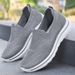 Men's Spring 2025 Lazy Casual For Middle-Aged And Elderly Fathers, Soft Soled Lightweight Walking Shoes_vogvips.com