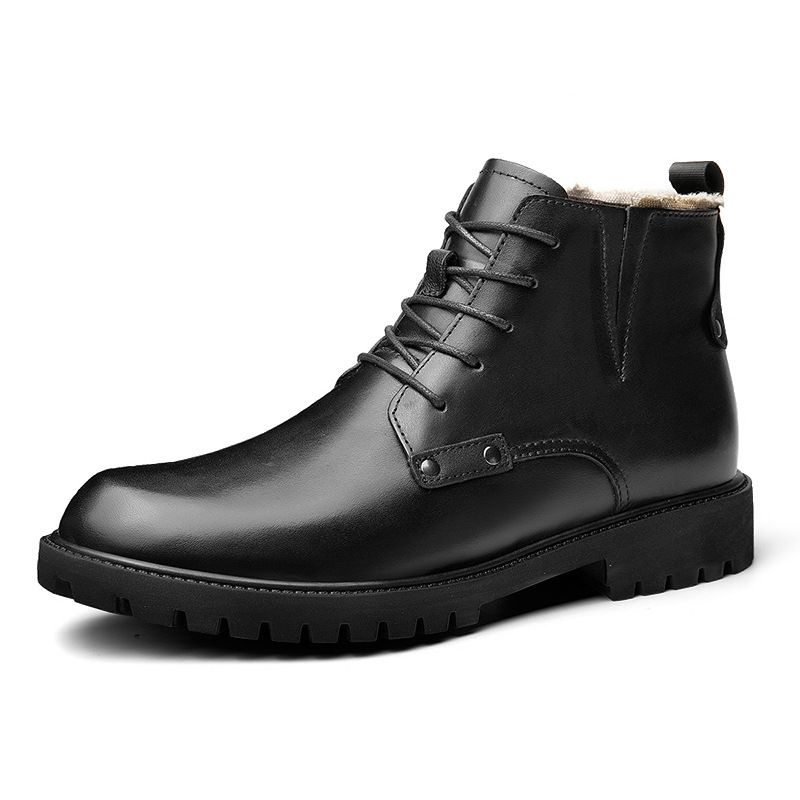 Men's Shoes Top Martin Boots Casual Short Boots Platform Leather Boots, High Top_vogvips.com