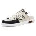 Men's Canvas Slip-On Summer Shoes Breathable Outdoor Sandals Half Slippers Lazy One-Touch Dragree Leisure Style Footwear_vogvips.com