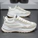 Autumn New Breathable Mesh White Men's Sports Korean Version Versatile Casual Dad Shoes Men_vogvips.com