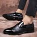 Plus Size New Men's Pointed Toe Business Leather British Style Fashion Formal Suit Groom Wedding Derby Shoes_vogvips.com