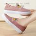 Fashion Single White Spring And Autumn New Canvas Student Slip-On Versatile Casual Women's Shoes_vogvips.com