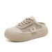 Clearance XT125 New Mesh Half Slip 2025 Summer Trend Hollow Mesh Shoes Breathable Thick Soled Casual Height Increasing Sneakers_vogvips.com