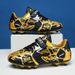 Soccer Shoes Kids Teen Velcro Student Long Spike Broken Spike Flat Spike Sole Low Top Sports Training Shoes_vogvips.com