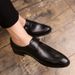 Plus Size Spring New British Style Business Formal Pointed Toe Leather Men's Trendy Slip-On Casual Shoes_vogvips.com