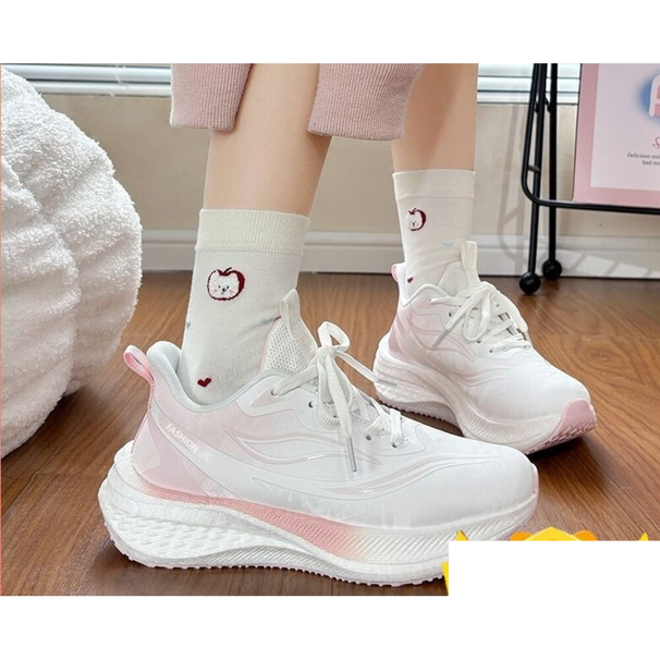 Leather Waterproof Sneakers 2026 Spring And Autumn Trendy Versatile Lightweight Soft Sole Casual Dopamine Running Shoes_vogvips.com