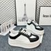 Zhao Lusi Same Style An Short-Height White For Women Genuine Leather Height-Increasing Thick-Soled Platform Versatile_vogvips.com