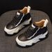 Daddy Shoes Women's Korean Version Thick-soled Inner Height Increase Versatile Casual Female Student Shoes_vogvips.com