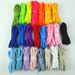 7mm Flat Oval Shoelaces For Sneakers & Casual Shoes - 80-200cm Hollow Laces In 25 Colors (Black, White, Fluorescent Pink, Green, Blue, Etc.)_vogvips.com