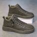 European Warm Series Martin 2025 Autumn Winter Men's Sports Ultra-fine Fiber Surface Warm Side Zipper Low-top Work Boots_vogvips.com