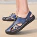 Men's Large-size Popular In Cross-border Trade, Casual Outdoor Sandals, Beach Shoes With Hand-stitched Hollowed-out_vogvips.com