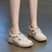 PlaSandals Women Summer Round Toe Shoes Lace-Up Genuine Leather Thick Bottom Lightweight Casual Sneakers Sandalstform Woman Shoe_vogvips.com