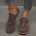 Women's Plus Size Cross Training Shoes European American Retro Style Color Block Flat 2025 New Wholesale Casual Shoes_vogvips.com