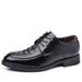 Suitable For All Seasons 2024 New Crocodile Pattern Large Size Men's Formal Business British Style Casual Shoes For Groom Wedding_vogvips.com