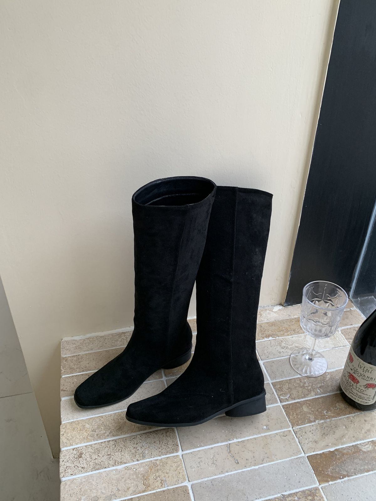 955-8~ Chunky Heel French Style Over-the-Knee Women's 2024 New High Tube Riding Boots_vogvips.com