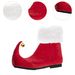 Christmas Adult Elf Santa Claus Shoes Red Ankle Boots With Bells Role Play Accessories For Party Stage Performance Props_vogvips.com